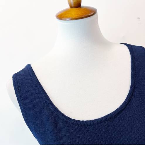 St. John  Basics Navy Knit Tank