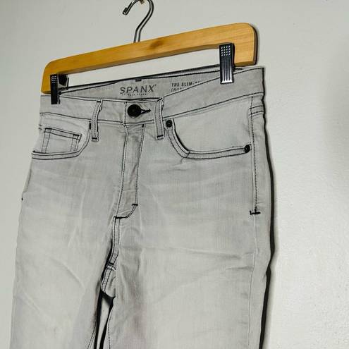 Spanx  Women's Gray Ultra Light Wash Denim The Slim-X Cropped Jeans Size 29