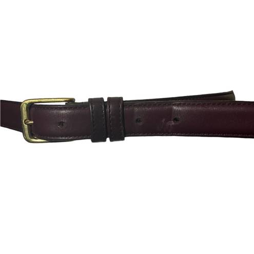 Coach Vintage  Burgundy Leather Belt 36 in