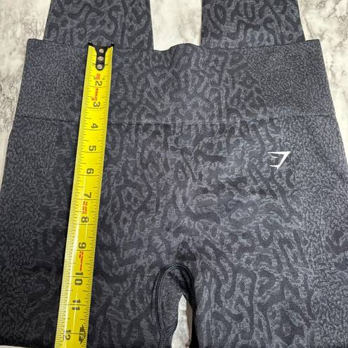 Gymshark  Adapt Animal Print Seamless Leggings size Large Grey Gray High rise