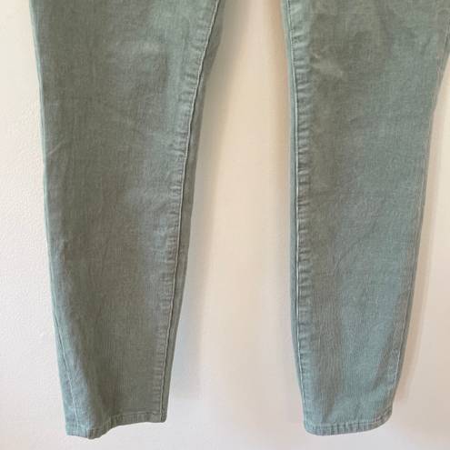 Pilcro Anthropologie NEW High Rise Stretch Corduroy Skinny Jeans Mint Green