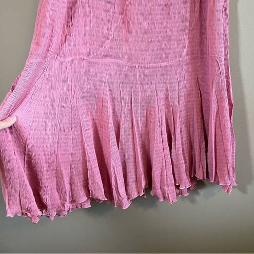 Roma Rossi  Pink Smocked Mermaid Maxi Skirt Medium