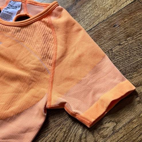 Gymshark  Ultra Seamless Crop Top Neon Orange Sz S