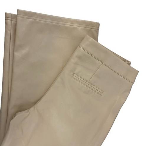 Bagatelle NEW  Collection Beige Wide Leg Faux Leather Pants Women’s Size Medium