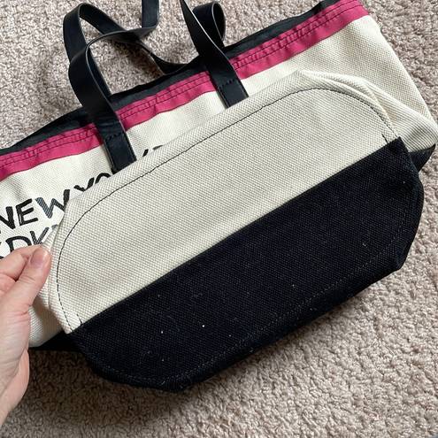 DKNY COPY -  tote bag, beige, black and pink