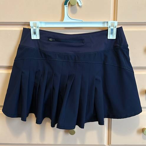 CRZ Yoga  Navy Pleated Tennis Skirt Small