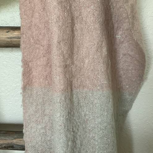 Charlotte Russe Warm Winter Scarf - Pink Gray Wrap Around