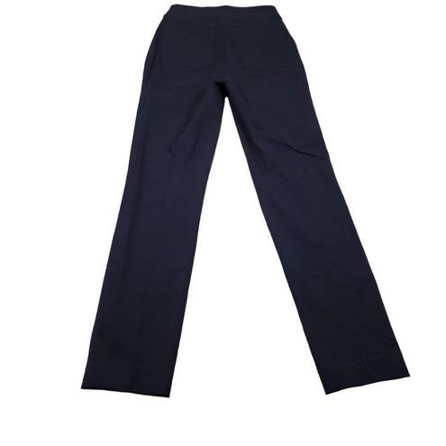 Spanx  Small Tall Polished Ankle Slim Straight Pants Navy Blue Women's Cropped