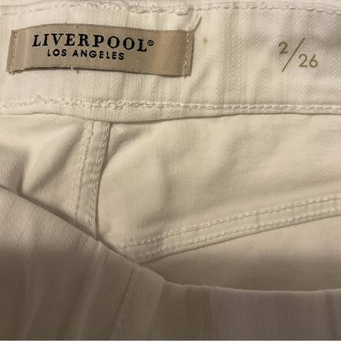 Liverpool  white‎ pull on jeans size 2