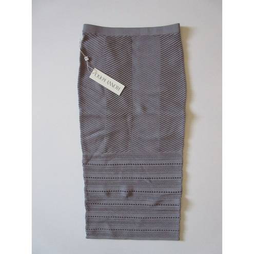 The Row NWT Ronny Kobo DARLING in Steel Ribbed Ottoman Texture Stretch Knit Skirt XS