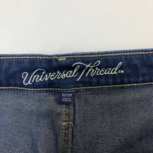 Universal Threads Universal Thread Dark Wash Stretch Denim High Rise Patch Pocket Bootcut Jeans 16