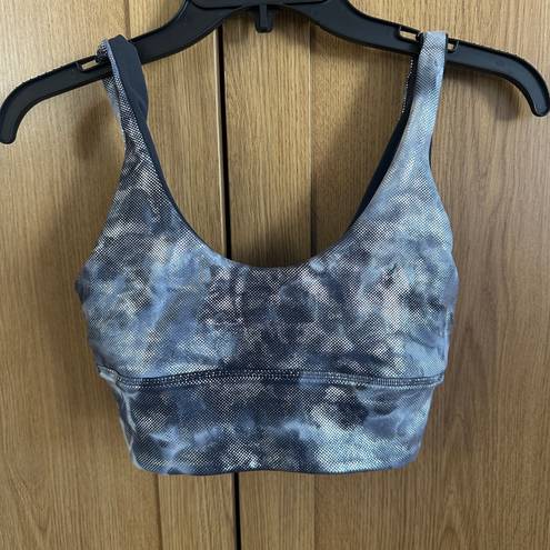 Lululemon Grey / Silver Sparkle Reversible Align Sports Bra