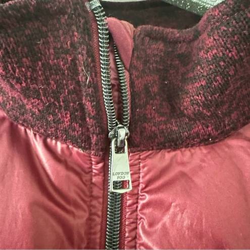 London Fog  Maroon Red Down Jacket