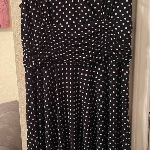 Scarlett Womens plus size black & white sleeveless dress size 16