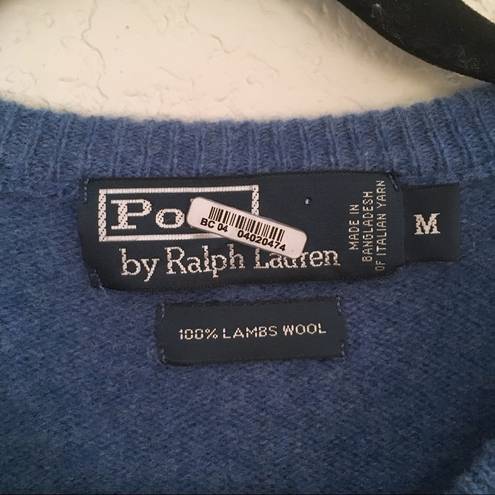 Polo  Ralph Lauren V Neck Pullover Wool Sweater