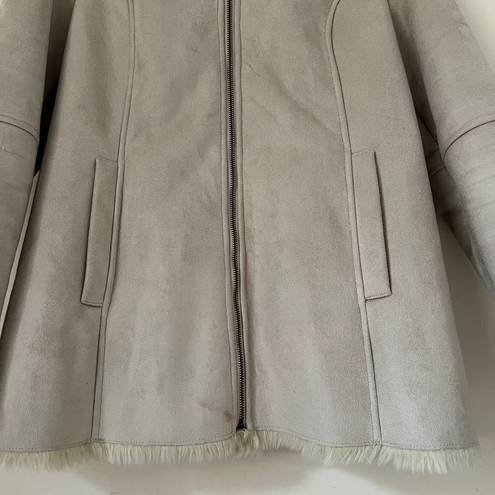 Krass&co G.H. Bass &  Faux Suede Fur Hooded Coat Size M