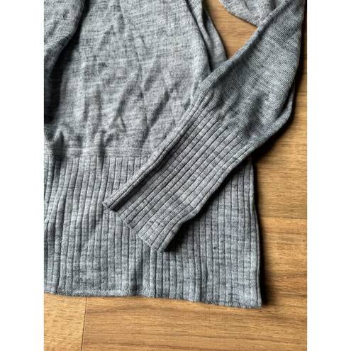 Lululemon Calm and Collected Wrap Heathered Sailboat Blue Sweater Size 6?