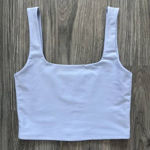 Abercrombie & Fitch Sculpt Luxe Square Neck Tank Top Size Small Blue Athleisure