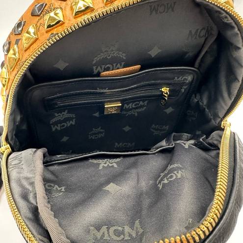 
COGNAC MCM VISETOS STARK
STUDDED BACKPACK MEDIUM