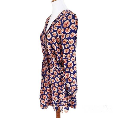 Rebecca Taylor Silk Floral Drop Waist Tunic