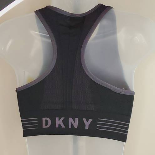 DKNY  Grey Black Reversible Sports Bra Small