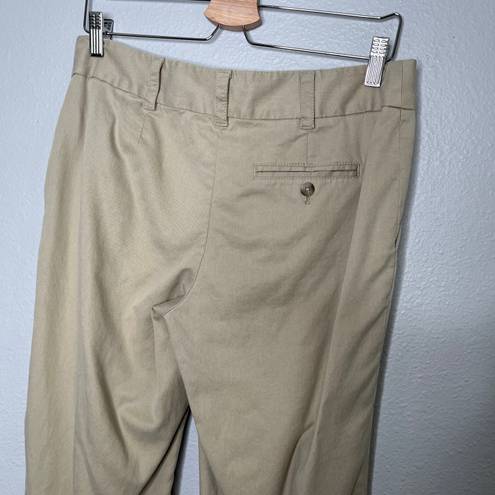 J.Jill  khaki beige mid rise flared tencel dress pants size 8