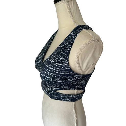 Harper NWT Cleo  Abstract Navy/White Indy Bralet - M