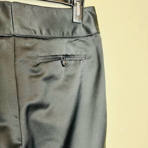 Etcetera  Dress Pants 6 Wool Blend High Waist Straight Leg Satin Office Business