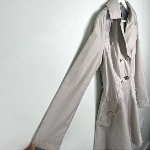 Laundry by Shelli Segal  Beige Belted  Trench Coat Size Small