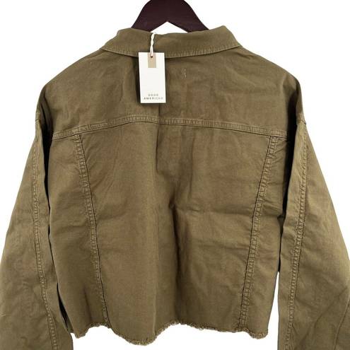 Good American  Green Crop Jacket Size 4 / XL New