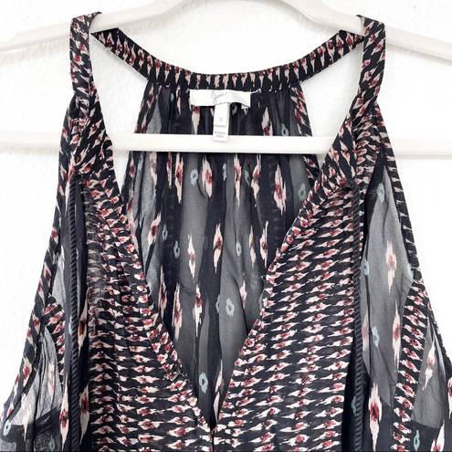 Joie  Tribal Print Ikat Sleeveless Silk Tank Top