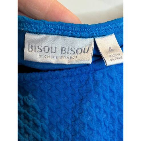 Bisou Bisou  Blue Pencil Bodycon Dress Size 4