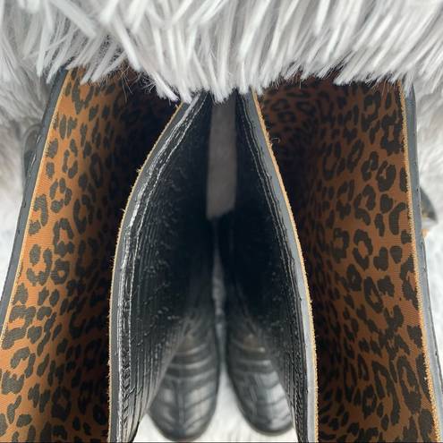 Jimmy Choo Hunter animal print women’s rain tall boots Size 6