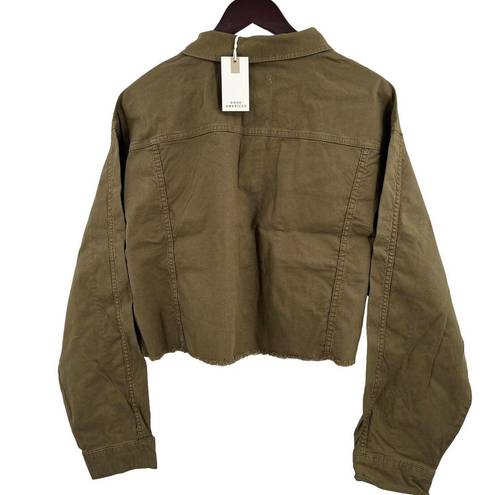 Good American  Green Crop Jacket Size 4 / XL New