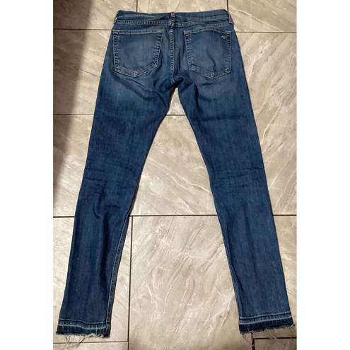 Rag and Bone  Dre Slim Low Rise Boyfriend Jeans Amelie Dark Wash Jeans  24