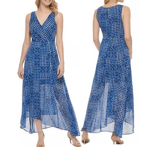 Tommy Hilfiger  Women's Island Tile Chiffon Maxi Dress Size 2