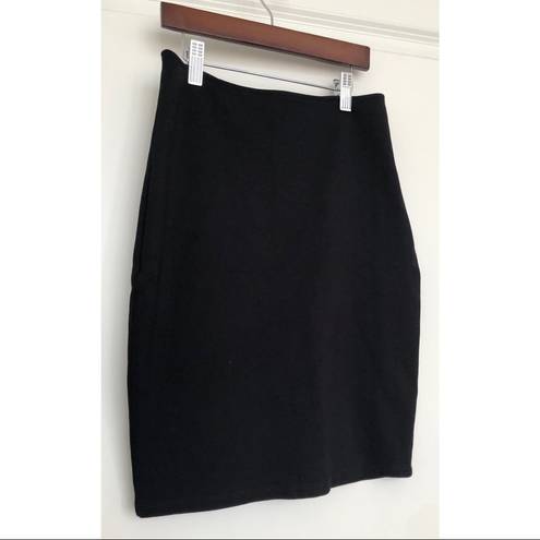 Solemio Black Bodycon Stretchy Mini Skirt Large