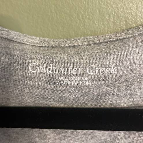 Coldwater Creek  Grey Sequin Tank Top Size XL