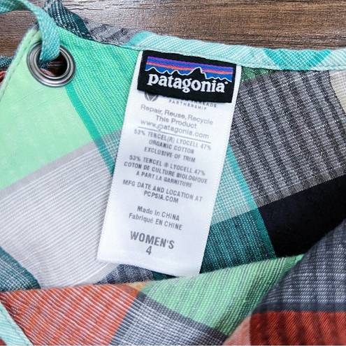 Patagonia  • Dappled Light Dress mini organic cotton rainbow plaid checked