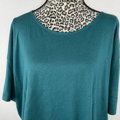 Zella  Emerald Green Open Back Short Sleeve T-Shirt Plus Size 3X NWOT