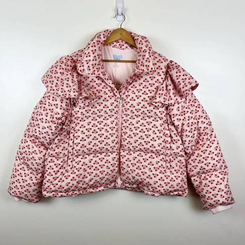 Hill House NWT  The Violet Jacket in Pink Spaced Floral