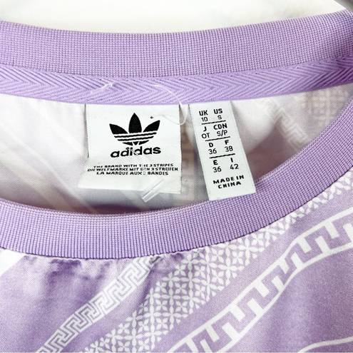 Adidas  Trefoil Oversized Satin Mini Dress S Purple