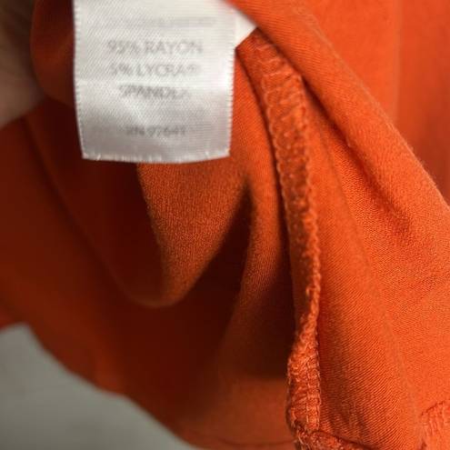 J.Jill  wearever collection orange open front cardigan