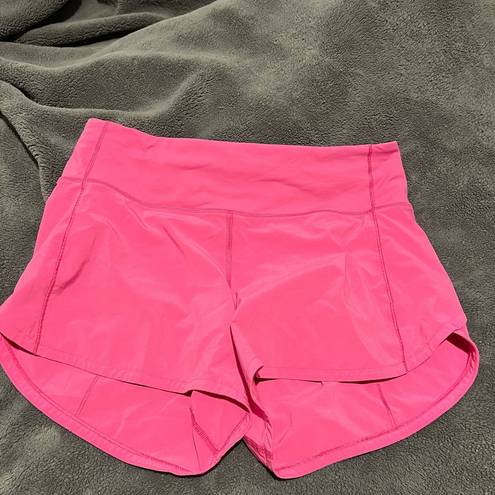 Lululemon  speed up shorts size 6