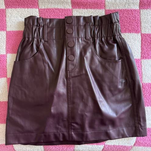 ZARA Faux Leather Miniskirt