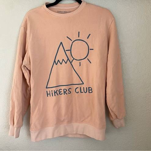 Outdoor Voices  Hikers Club Crewneck sweater RARE size small oversized unisex