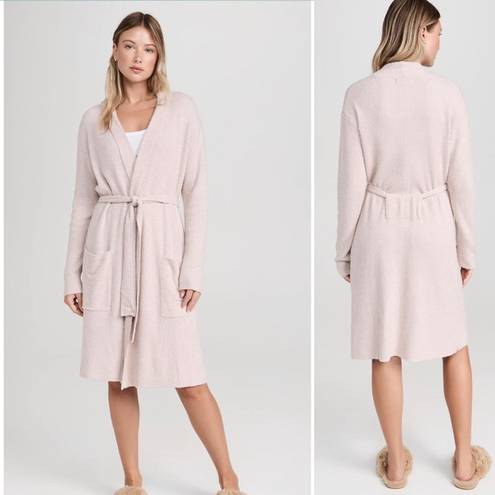 Barefoot Dreams  CozyChic Lite HE Ribbed Robe Faded Rose Pearl Small Medium