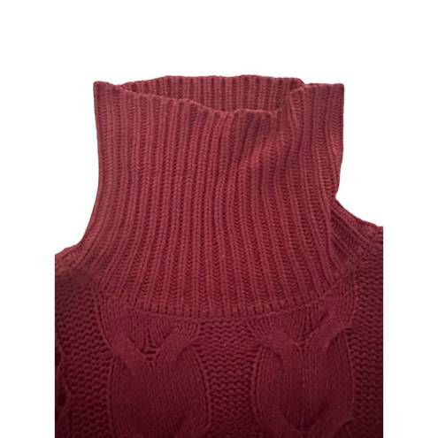 The Moon  & MADISON Red Knit Turtleneck Size L