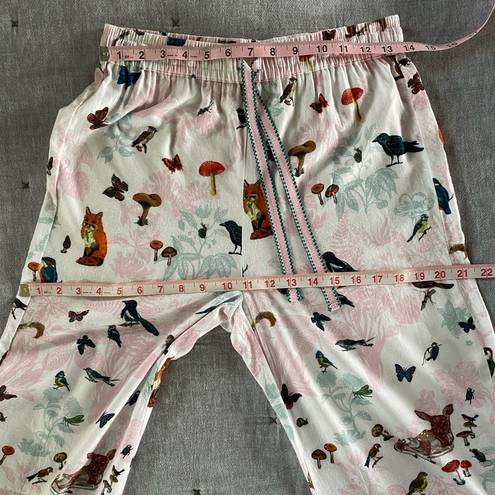 Anthropologie  x Nathalie Lete Woodland Creatures Light Flannel Pajama Pants XS