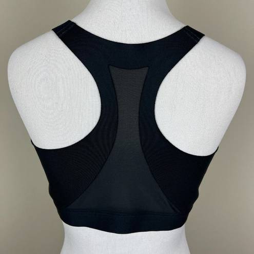 All In Motion  Sports Bra Womens 38DD Black Zip Up Front Wide Strap‎ Active